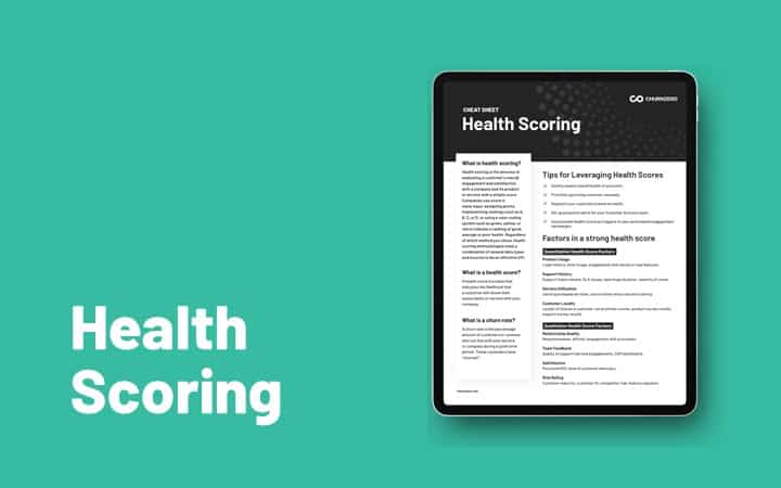 Customer Health Scoring Cheat Sheet